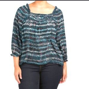 ZAC & RACHEL Mineral Blue/Blk Blouse